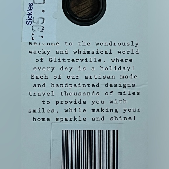 Stephen Brown’s Glitter Ville Cotton Candy Christmas Tree Skirt BNWT - Picture 5 of 5